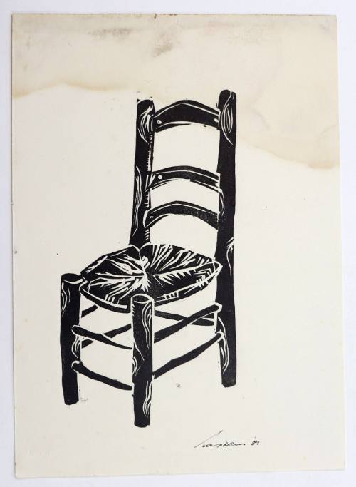 Παλιά Ψάθινη Καρέκλα