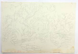 Εκκλησάκι με δέντρα