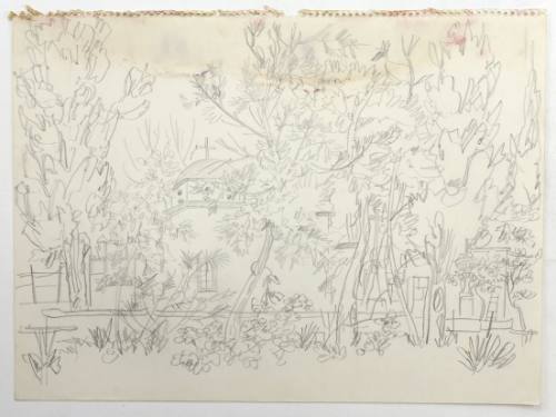 Εκκλησάκι με δέντρα