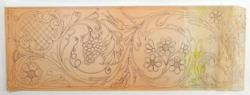 Σχέδιο Υπέρθυρου (Μισό)-Σταφύλια