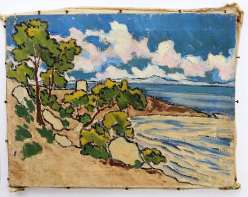 Τοπίο Δυτικής Χίου με βίγλα