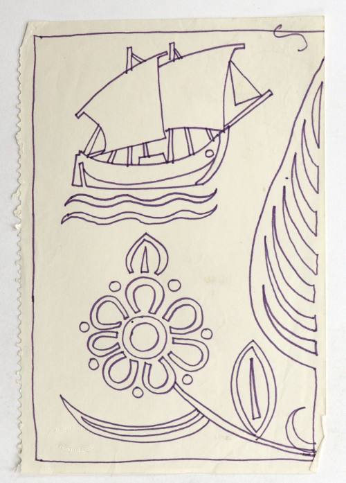 Λουλούδια και καράβι