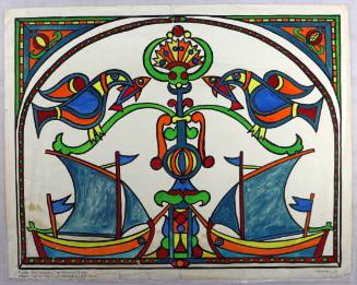 Πανώ για βιτράιγ (Ζωγραφική σε γυαλί)