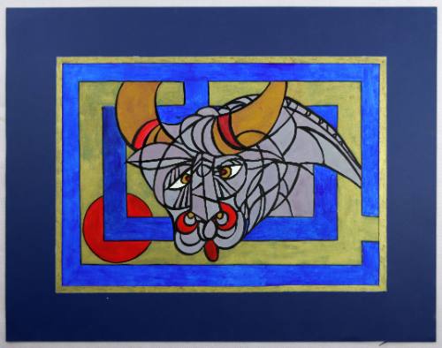 Κεφάλι Ταύρου σε Λαβύρινθο