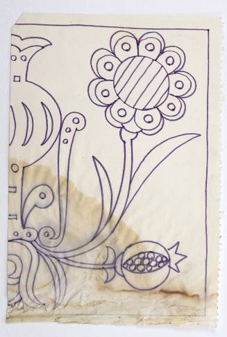 Μοτίβο με φρούτα και λουλούδια