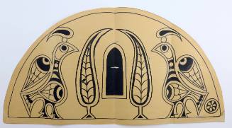 Μοτίβο με πουλιά και δέντρα