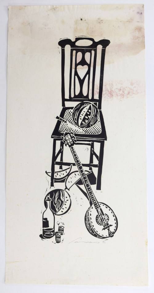 Καρέκλα με Καρπούζι και Μπουζούκι