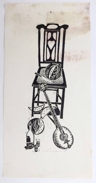 Καρέκλα με Καρπούζι και Μπουζούκι