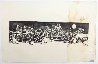 Βάρκες με πανσέληνο