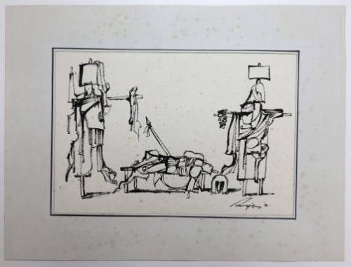 Σκηνή με Πεσόντα Πολεμιστή