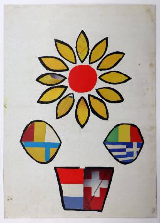 Λουλούδι και σημαίες