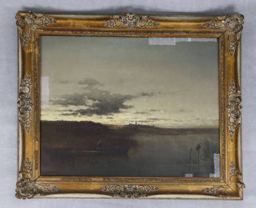 Το Εσπέρας σε Λίμνη με Χωριό