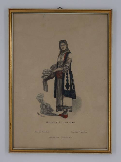 Ελληνίδα με παραδοσιακή ενδυμασία από την Αθήνα