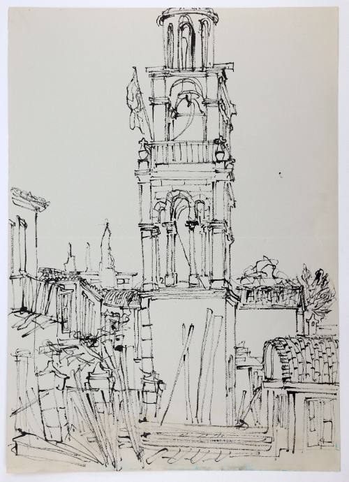 Καμπαναριό με Σημαία