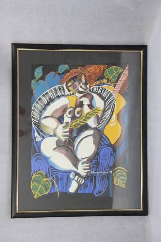 Γυναικεία μορφή με κιθάρα