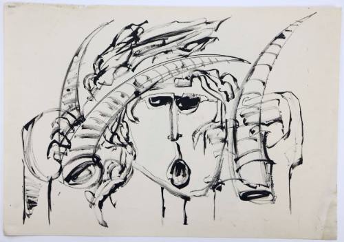 Προσωπείο με Κέρατα