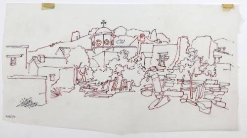 Τοπίο με εκκλησία