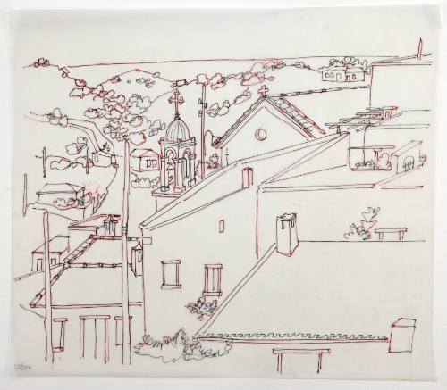 Τοπίο με εκκλησία