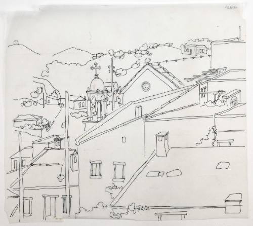 Τοπίο με εκκλησία