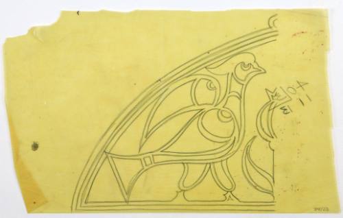 Μισό μοτίβο με πουλί