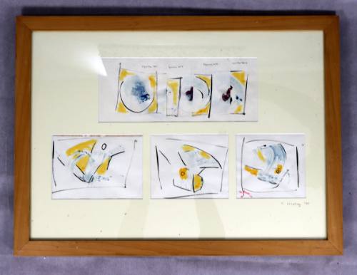 Μπλε και κίτρινα σχήματα Προπέλες