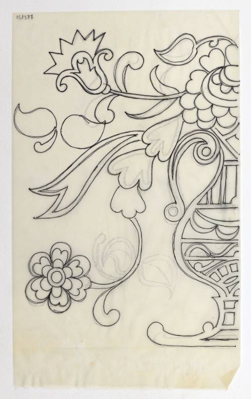 Μισό βάζο με λουλούδια