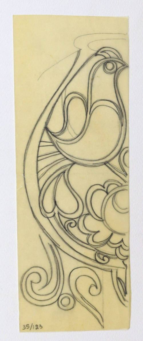 Μισό μοτίβο με πουλί