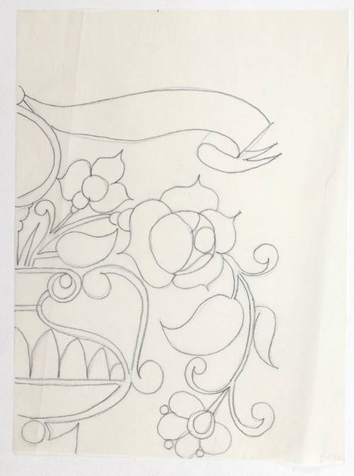 Μισό μοτίβο με λουλούδια