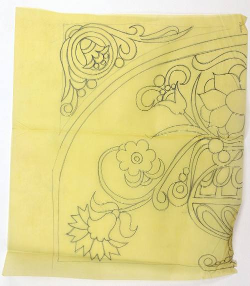 Μισό μοτίβο με λουλούδια