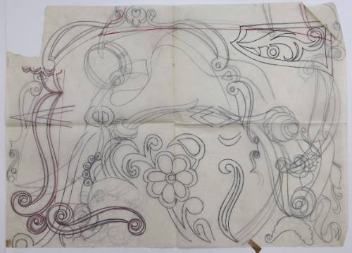 Προσχέδιο με λουλούδια