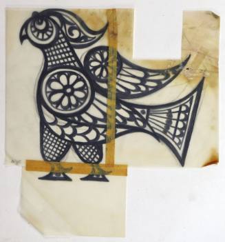 Λαϊκόμορφο μοτίβο με πουλί