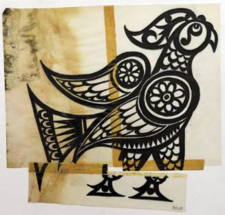 Λαϊκόμορφο μοτίβο με πουλί