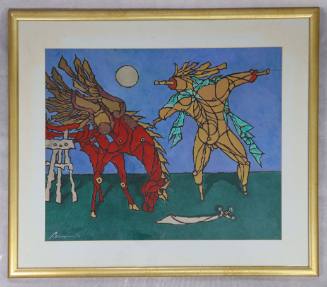 Άλογο και ανδρική φιγούρα