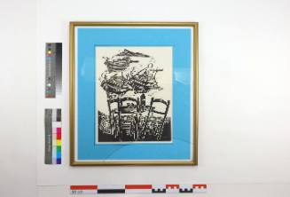 Τραπεζάκι καφενείο με βάρκες