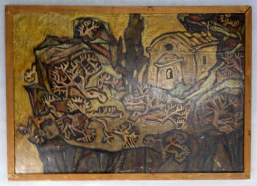 Τοπίο με εκκλησάκι