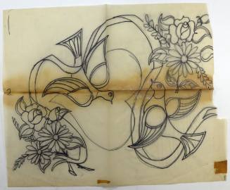 Μοτίβο με Πουλιά και Λουλούδια