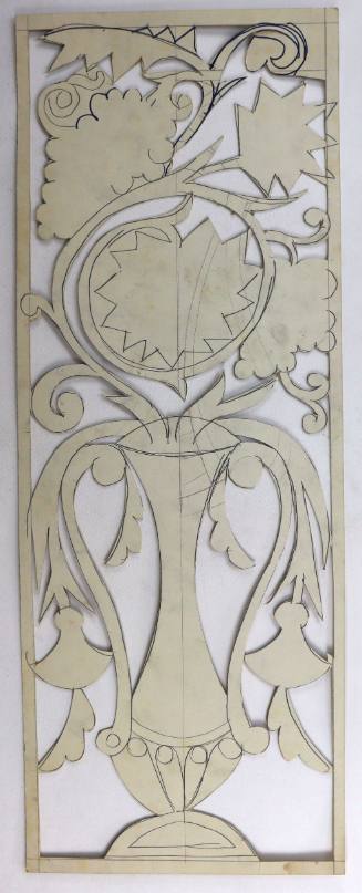 Μοτίβο βάζο με λουλούδια