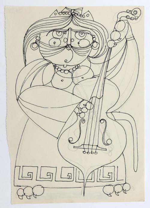 Γάτα με μουσικό όργανο