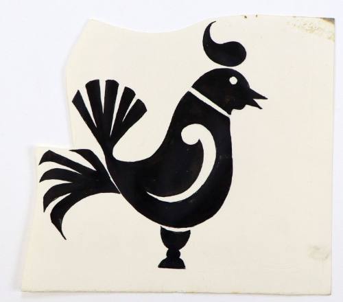 Σφραγίδα για τύπωμα υφάσματος, πετεινός