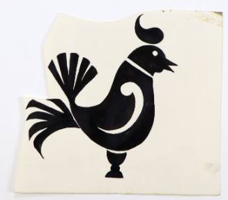 Σφραγίδα για τύπωμα υφάσματος, πετεινός