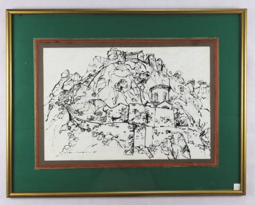 Τοπίο με εκκλησία