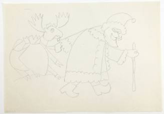 Άγιος Βασίλης και τάρανδος