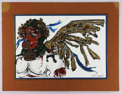 Άγγελος με Αντιασφυξιογόνο Μάσκα