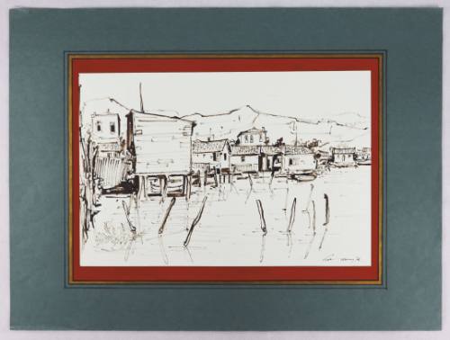 Σπίτια σε λιμνοθάλασσα