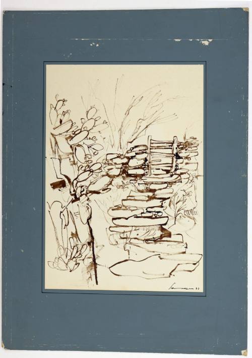 Αυλόπορτα με σκάλα