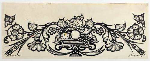 Βάζο με Λουλούδια και Φρούτα