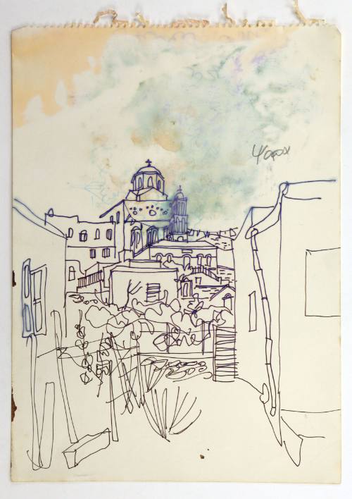 Τοπίο με εκκλησία (Ψαρά)