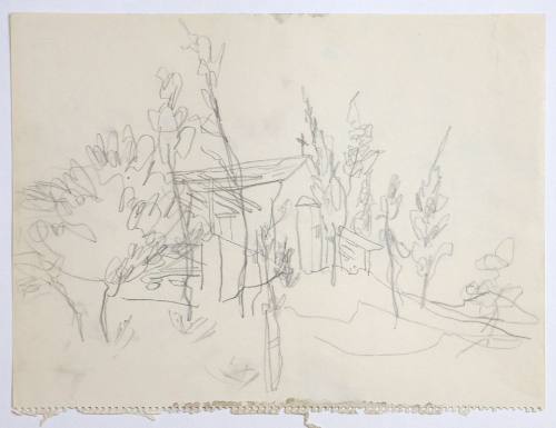 Εκκλησάκι με δέντρα