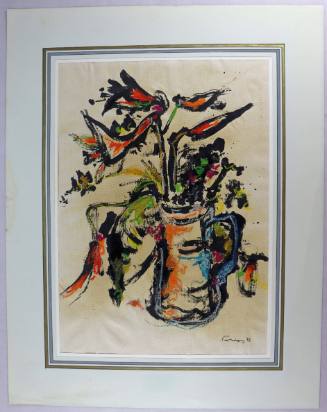 Κανάτα με λουλούδια