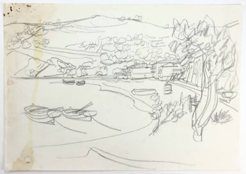 Τοπίο με βάρκες